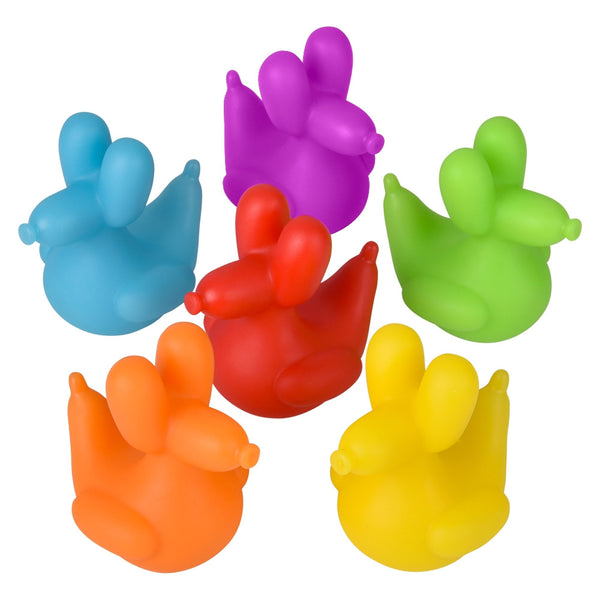 Balloon Dog Rubber Ducky Assortment 2.25" (DZ)