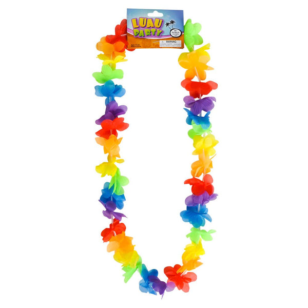 Rainbow Flower Leis 36" (DZ)