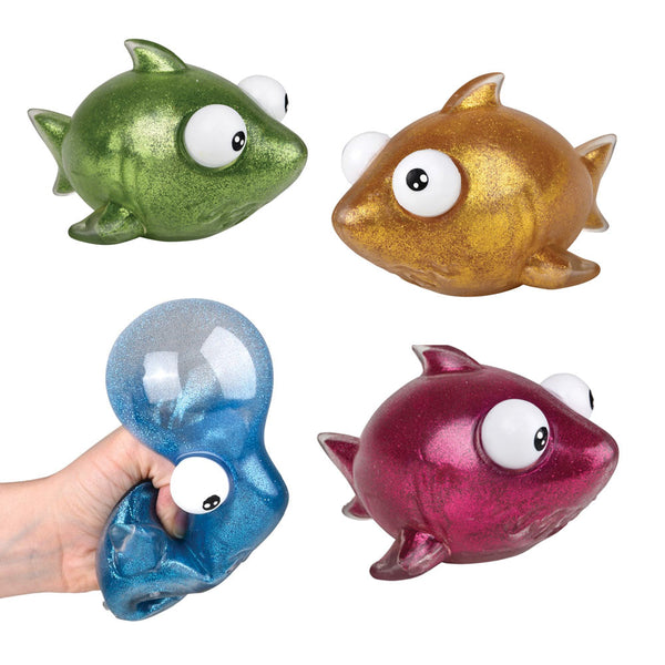 Metallic Squishy Puffer Shark 5" (DZ)