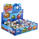 Metallic Squishy Puffer Shark Assortment 5" (DZ)