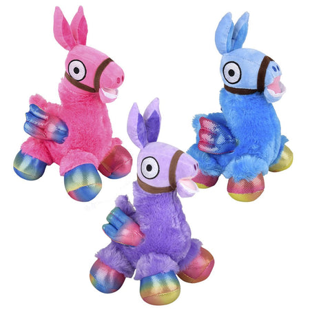 Plush Big Foot Magical Llama Assorted 12"