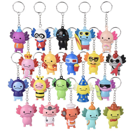Collectible Axolotl Keychains 1.5" (20 PACK)