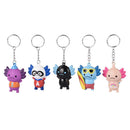 Collectible Axolotl Keychain Assortment 1.5" (20 PACK)