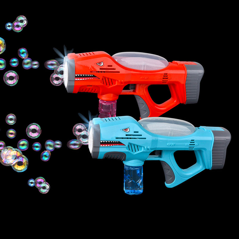 Light Up Bubble Shark Blaster with Sound Assorted 11.25" (EACH)