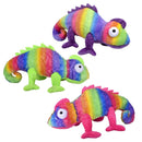 Plush Rainbow Chameleon Assorted 32" (EACH)