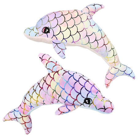 Plush Pastel Dolphin 14"