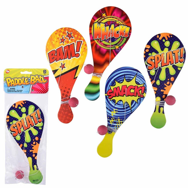 Fun Saying Paddle Ball Assortment 10" (DZ)