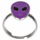 Glow In The Dark Alien Ring Assortment .5" (24 PACK)
