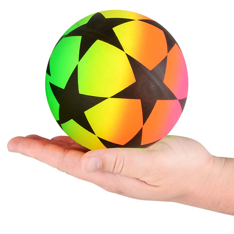 Neon Rainbow Vinyl Ball Assorted 6" (EACH)