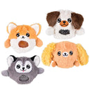 Dog Squeezy Bead Plush Assortment 3" (DZ)