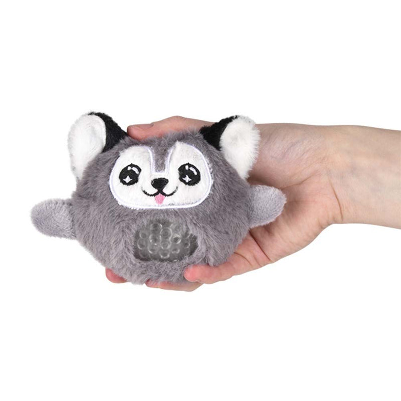 Dog Squeezy Bead Plush Assortment 3" (DZ)