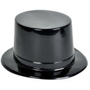 Black Plastic Top Hats (DZ)