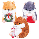 Plush Christmas Hamster Assorted 13" (EACH)