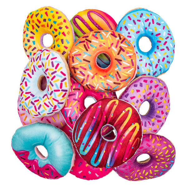 Plush Colorful Donut Assortment 4" (DZ)