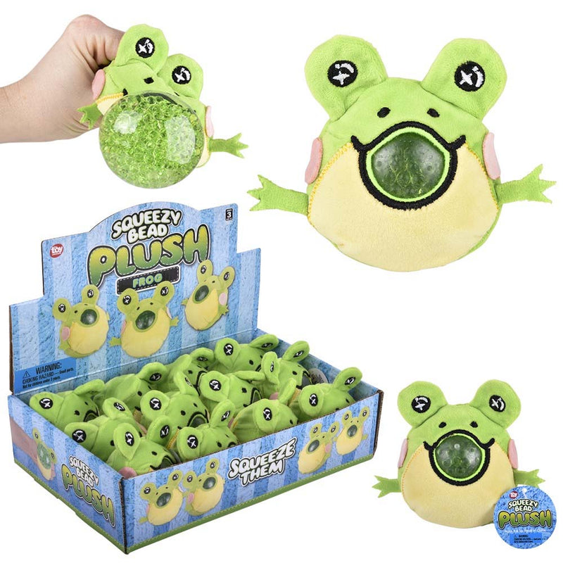 Frog Squeezy Bead Plush 3" (DZ)