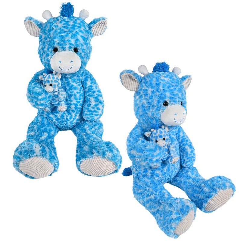 Plush Mamma Giraffe With 7.5" Baby Assorted 42" (EACH)