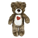 Plush Cotton Candy Natural Heart Bear Assorted 20" (EACH)