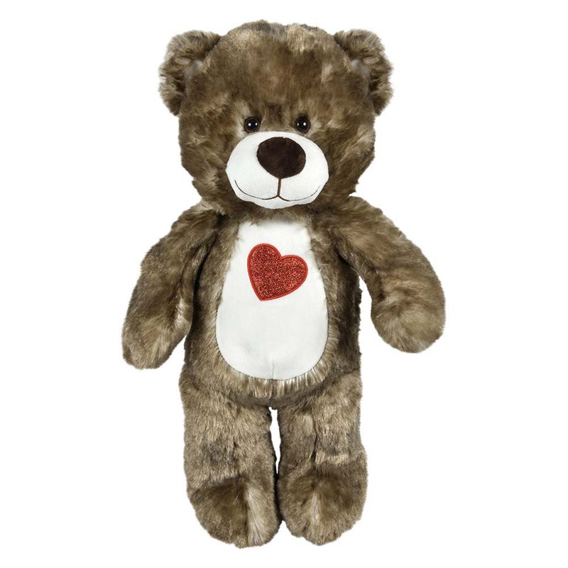 Plush Cotton Candy Natural Heart Bear Assorted 20" (EACH)