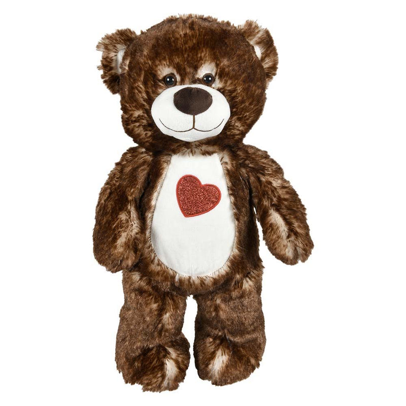 Plush Cotton Candy Natural Heart Bear Assorted 20" (EACH)