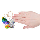 Flip Sequin Butterfly Keychain Assortment 3" (DZ)