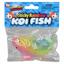 Sticky Rainbow Koi Fish 4.5" (DZ)