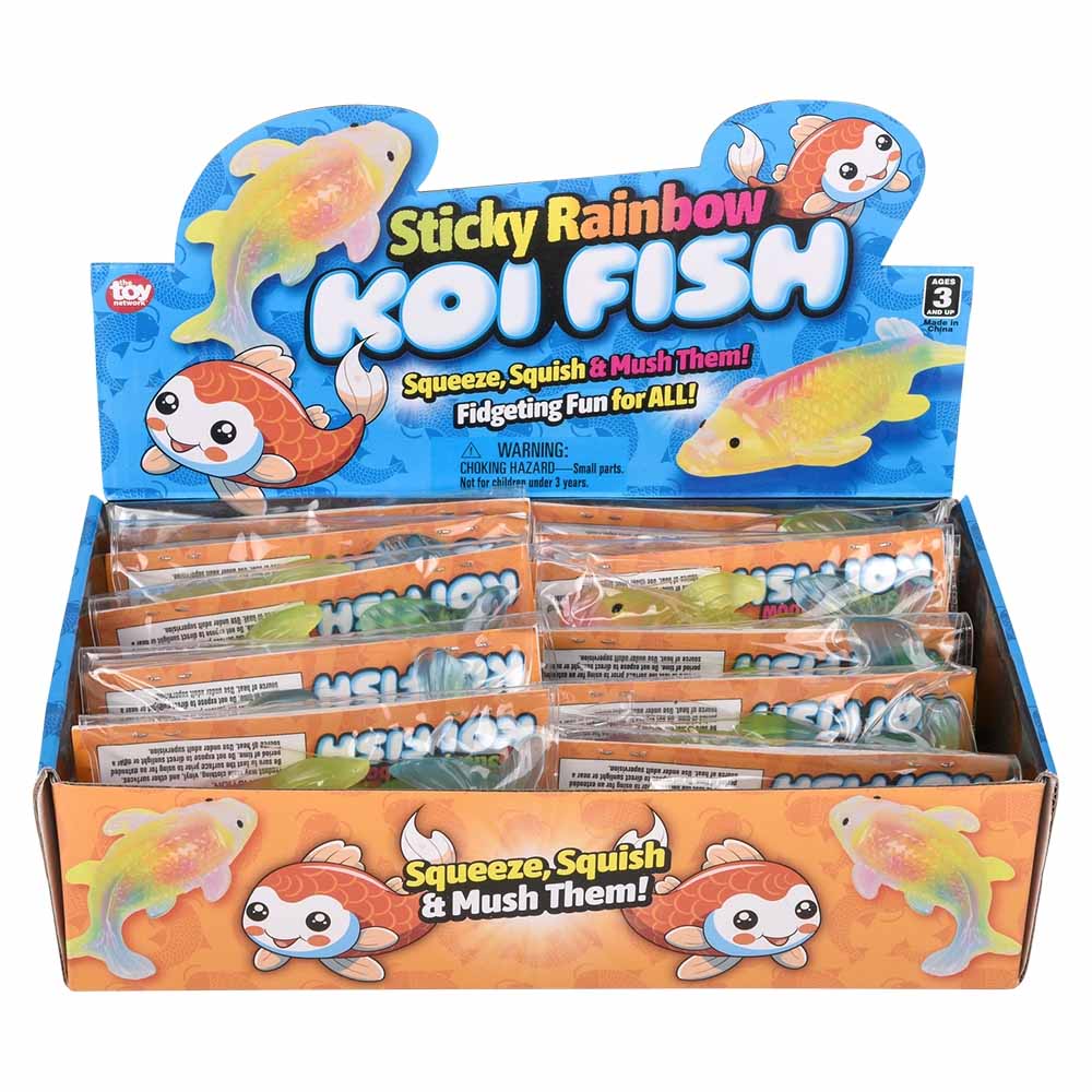Sticky Rainbow Koi Fish 4.5
