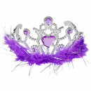 Plastic Feather Tiara Assortment 4.5" (DZ)