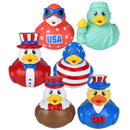 Patriotic Rubber Ducky Assortment 2" (100 PACK)