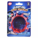 Light Up Spike Bracelet Assortment 9" (DZ)
