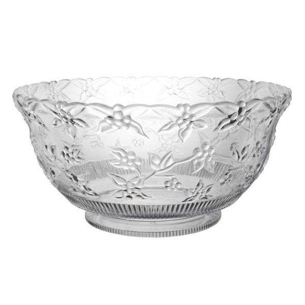 Clear Embossed Punch Bowl
