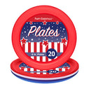 patriotic party plates