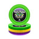 Plastic Plates 6" Mardi Gras (40 PACK)
