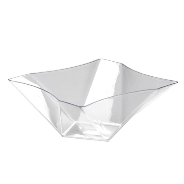 Clear Twist Square Serving Bowl