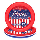 patriotic party plates