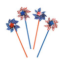 Patriotic Plastic Pinwheel Assortment 13" (36 PACK)