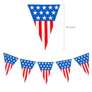Plastic Large Patriotic Pennant Banner 24' (EACH)