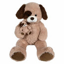 Plush Mamma Dog With 6.5" Baby 36" (EACH)