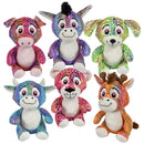 Plush Sparkly Animal Assorted 10" (EACH)