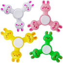 Rabbit Fidget Spinner Assortment 3" (100 PACK)
