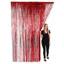 Red Foil Fringe Curtain 36" x 96" (EACH)