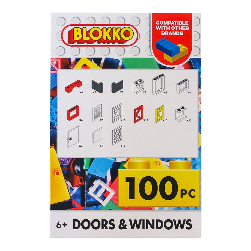 BLOKKO Doors & Windows 100 Pieces
