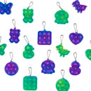 Bubble Popper Keychain Assortment 2.5" (100 PACK)
