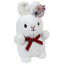 Plush White Bunny With Bow 9" (EACH)