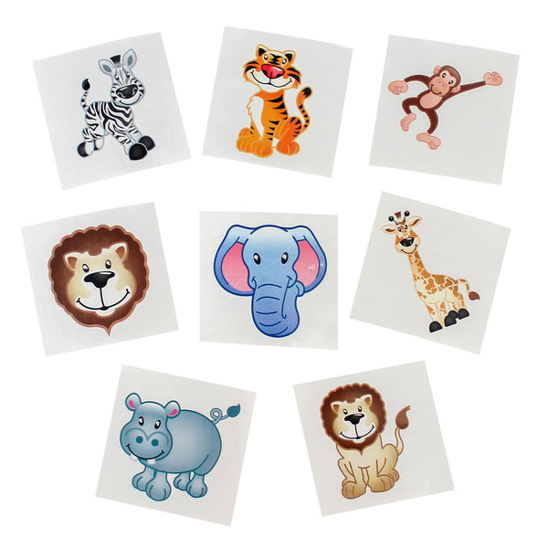Tattoos - Zoo Animals Assortment