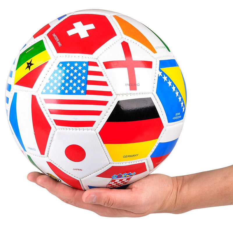 Multi Flag Soccer Ball 9"