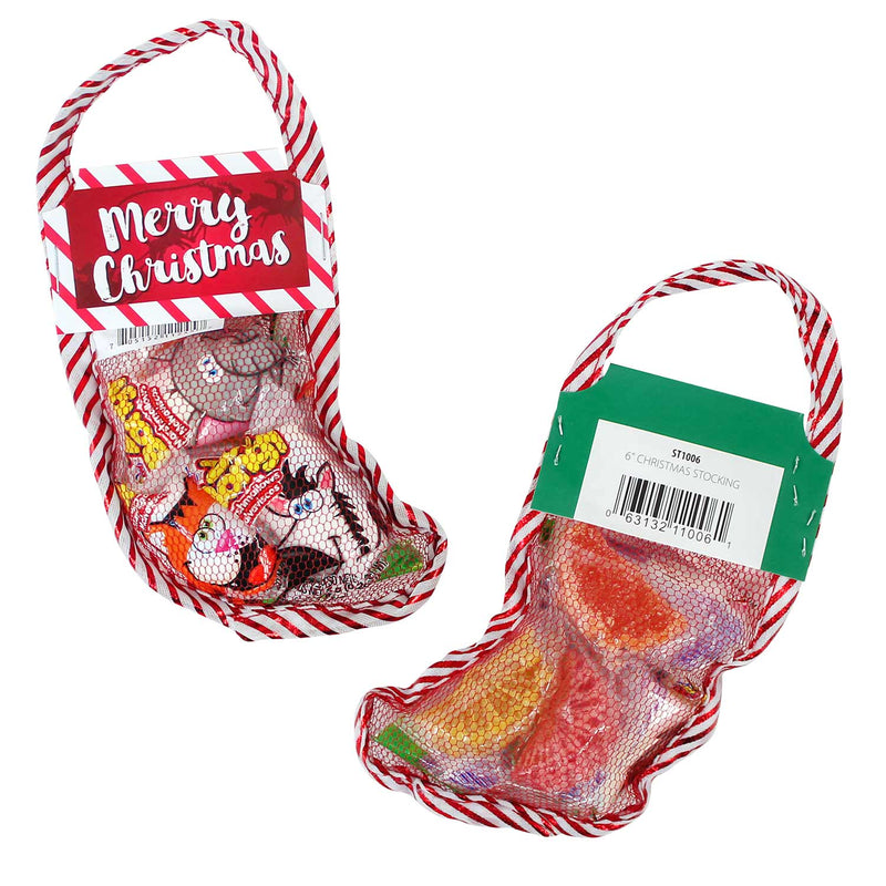 Filled Christmas Stocking 6" 3 & Under Candy