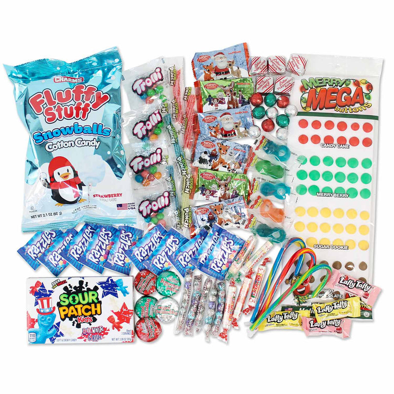 Filled Christmas Stocking contents