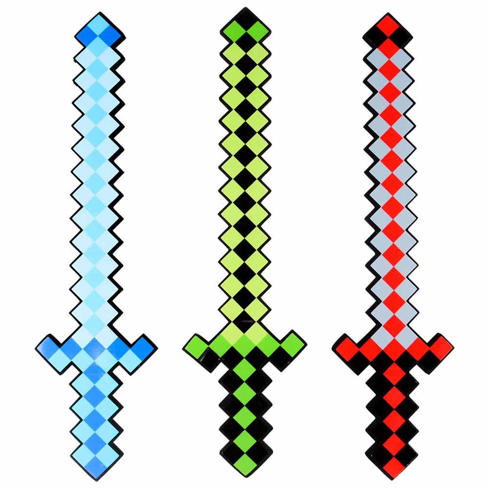 Foam Pixel Sword Assorted 18