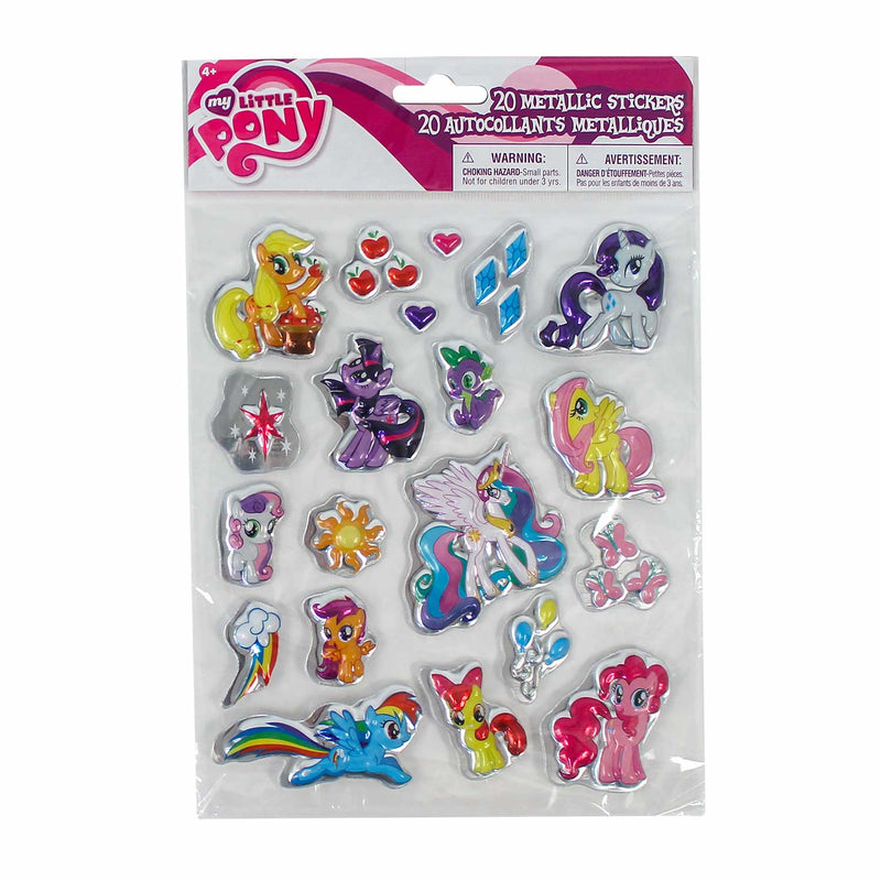 Licensed Metallic Puffy Stickers Assorted