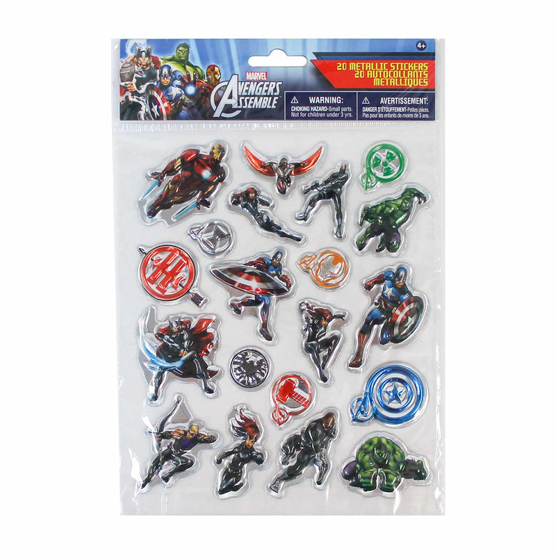 Licensed Metallic Puffy Stickers Assorted